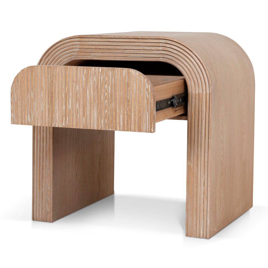 CST12155-NI 55cm Bedside Table - Light Natural