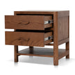 CST12262-OW 50cm Bedside Table - Walnut