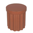 CST12291-CO 40cm Concrete Side Table - Terracotta