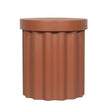 CST12291-CO 40cm Concrete Side Table - Terracotta
