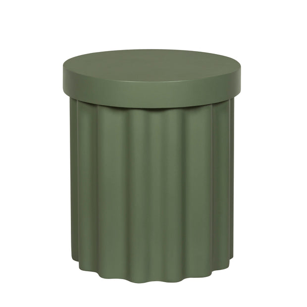 CST12295-CO 40cm Concrete Side Table - Green