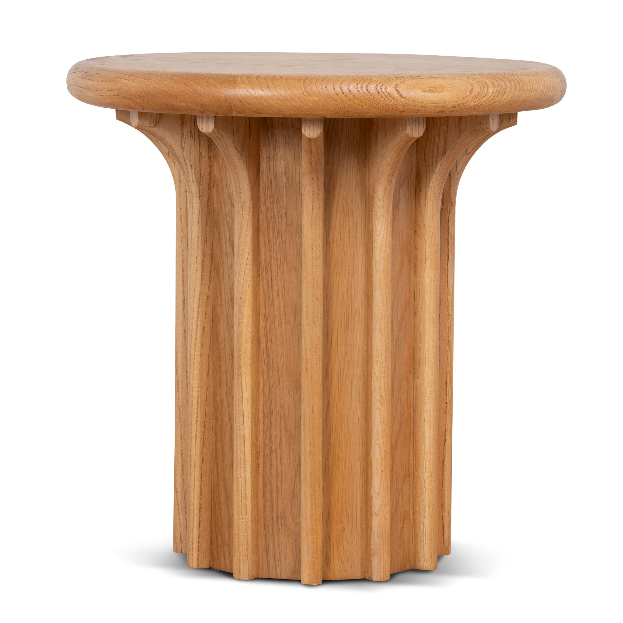 CST12354-NI Round Side Table - Natural