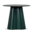CST12459-CI 60cm Round Tempered Glass Side Table - Green