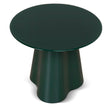 CST12459-CI 60cm Round Tempered Glass Side Table - Green