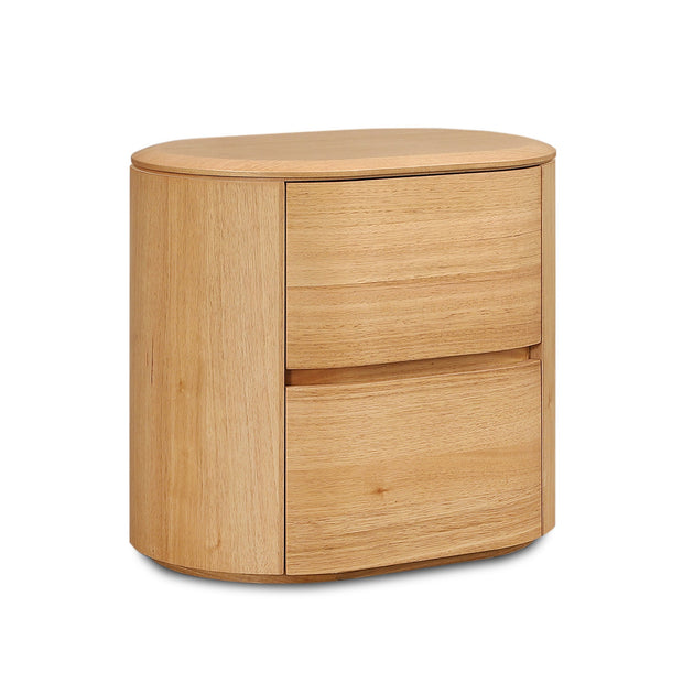 CST12640-MA 60cm Tassie Oak Bedside Table - Natural