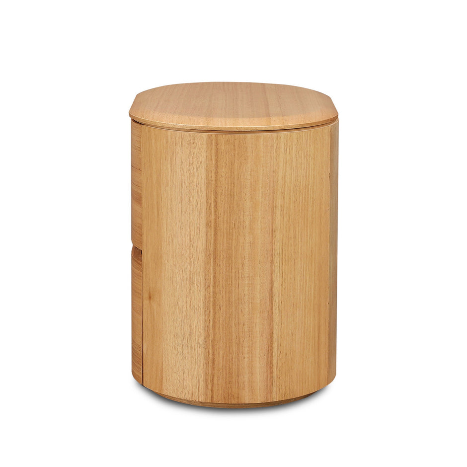 CST12640-MA 60cm Tassie Oak Bedside Table - Natural