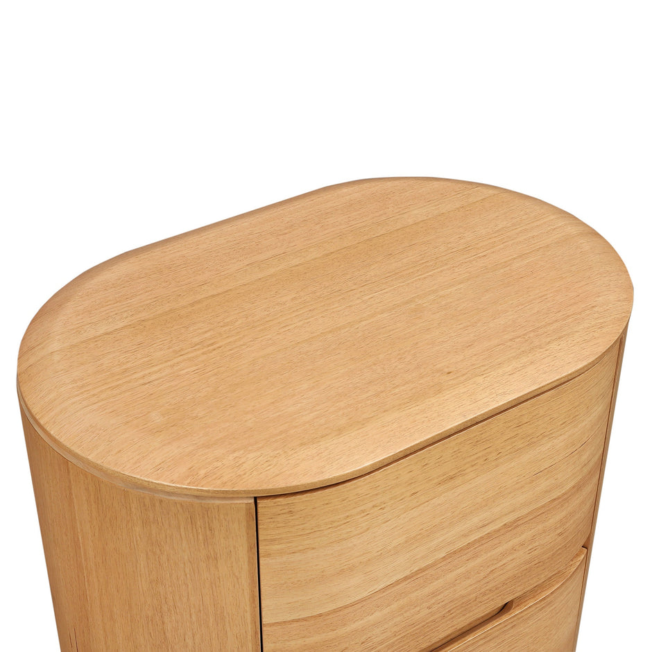 CST12640-MA 60cm Tassie Oak Bedside Table - Natural