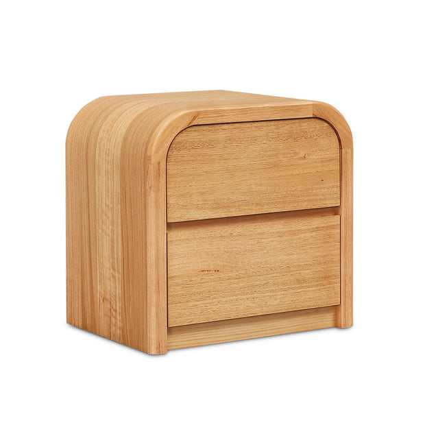CST12641-MA 55cm Tassie Oak Bedside Table - Natural