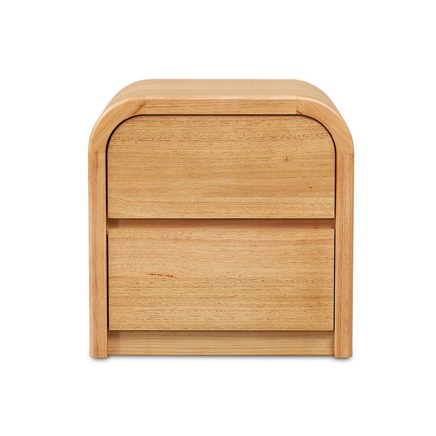 CST12641-MA 55cm Tassie Oak Bedside Table - Natural