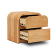 CST12641-MA 55cm Tassie Oak Bedside Table - Natural