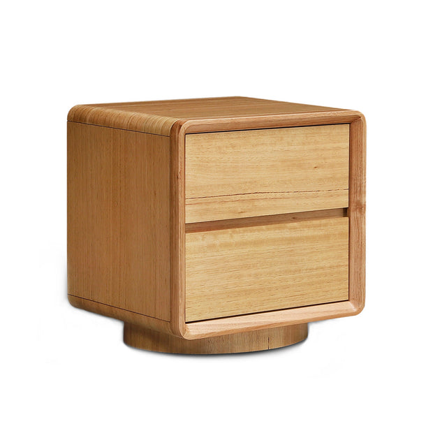 CST12701-MA 52cm Tassie Oak Bedside Table - Natural