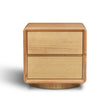 CST12701-MA 52cm Tassie Oak Bedside Table - Natural