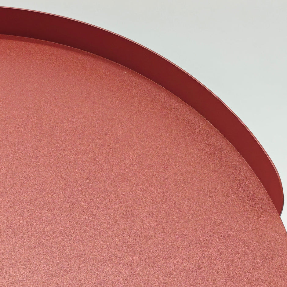 CST12706-BC 37cm Round Side Table - Burgundy Red