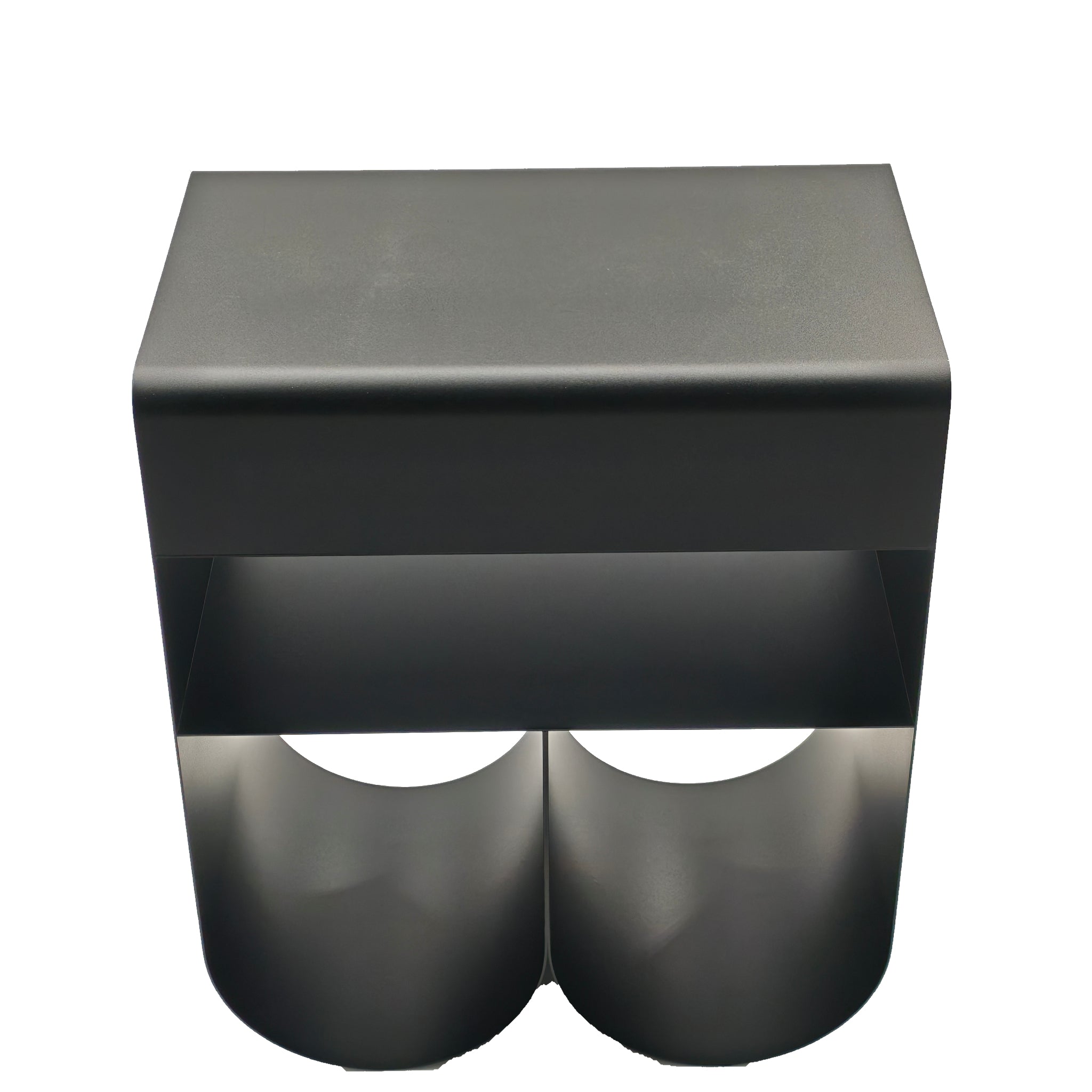 CST12711-BC 40cm Side Table - Full Black