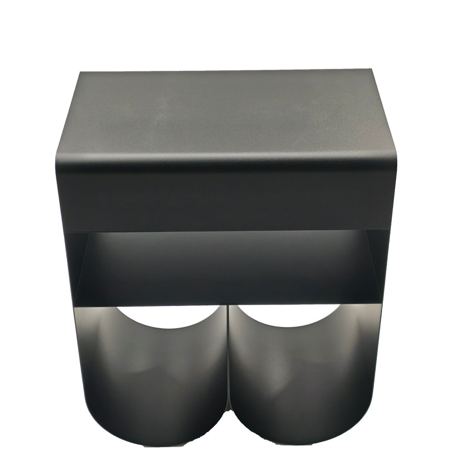 CST12711-BC 40cm Side Table - Full Black