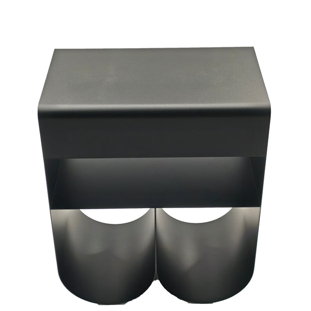 CST12711-BC 40cm Side Table - Full Black