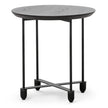 CST6865-SU Wooden Top Side Table - Full Black