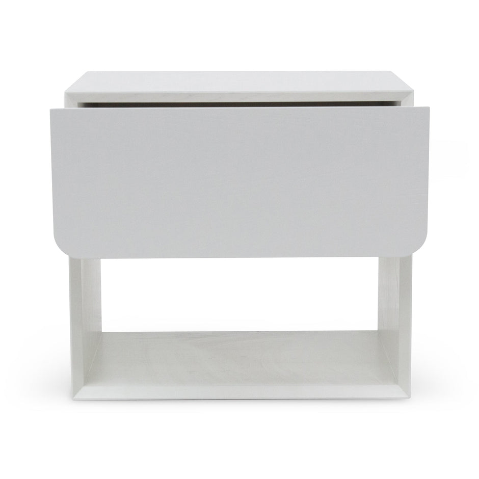 CST6911-CN Oak Bedside Table - White