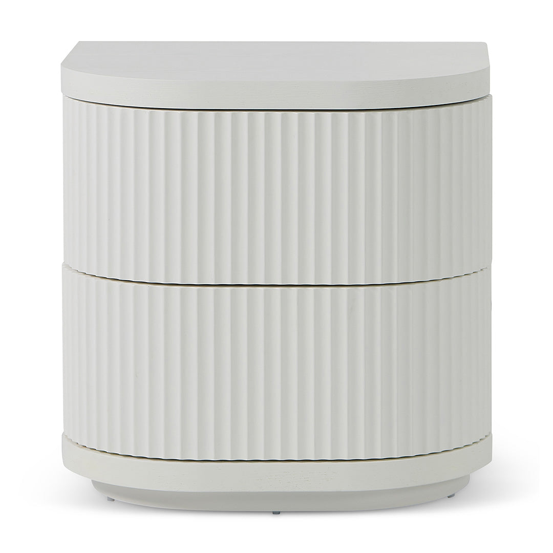CST8344-DW Bedside Table - Full White