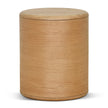 CST8555-CN 46cm Round Bedside Table - Natural