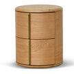 CST8555-CN 46cm Round Bedside Table - Natural