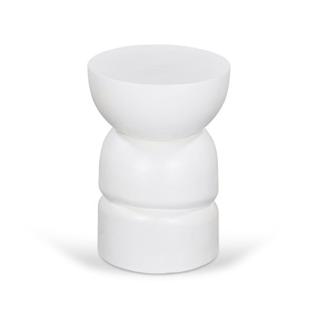 CST8722-RB 38cm Round Side Table - White
