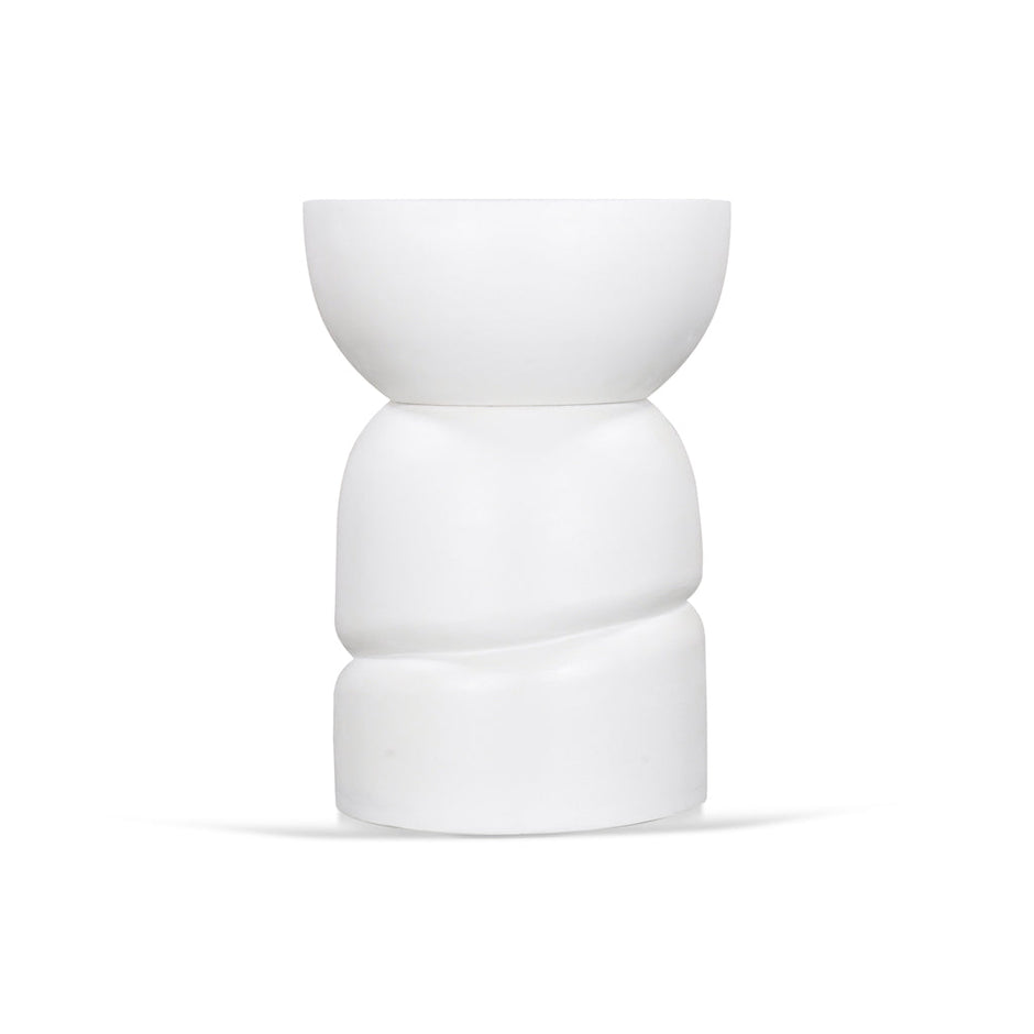 CST8722-RB 38cm Round Side Table - White