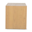 CST8742-KK 55cm Travertine Top Bedside Table - Creme Ash
