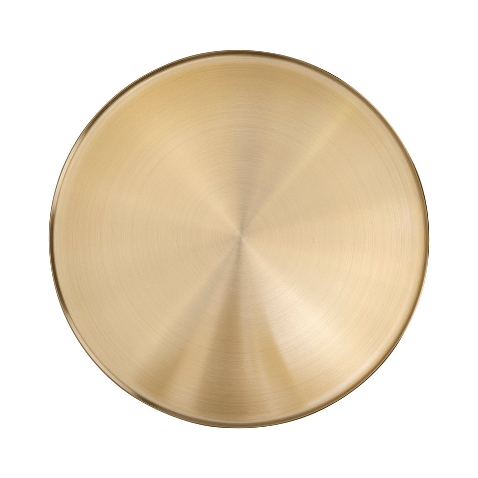 CST8796-NY 45 cm Brushed Gold Side Table - Faceted Granite Marble