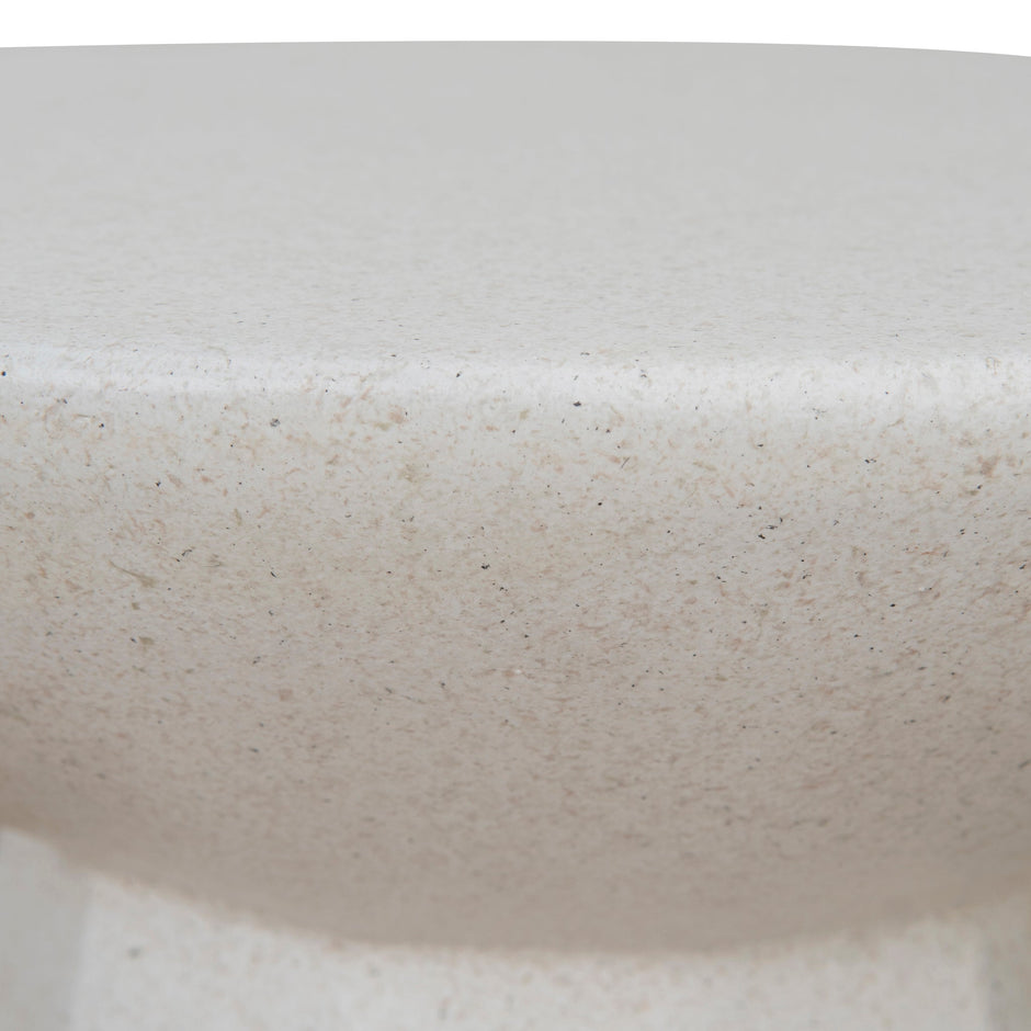 CST8803-NY 42cm Fibre Glass Side Table - White