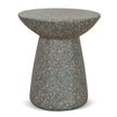 CST8804-NY 42cm Fibre Glass Side Table - Charcoal Latte