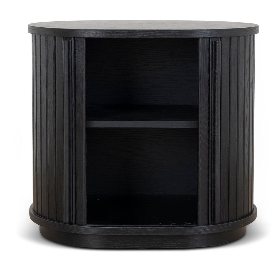 CST8854-KD 55cm Side Table - Full Black