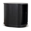 CST8854-KD 55cm Side Table - Full Black