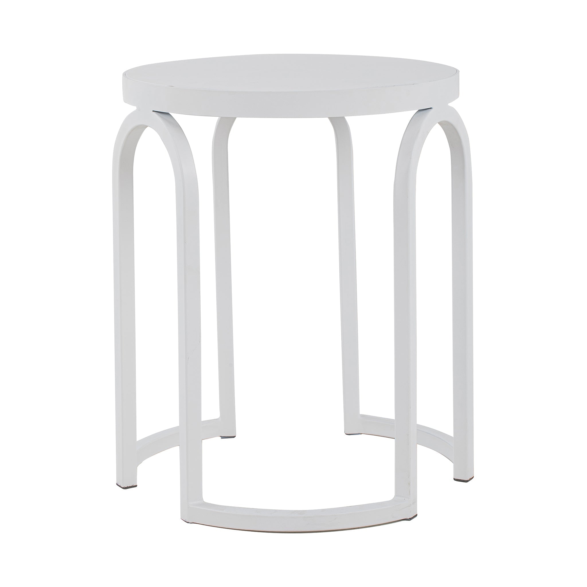 CST8957-NI Oak Side Table - Full White