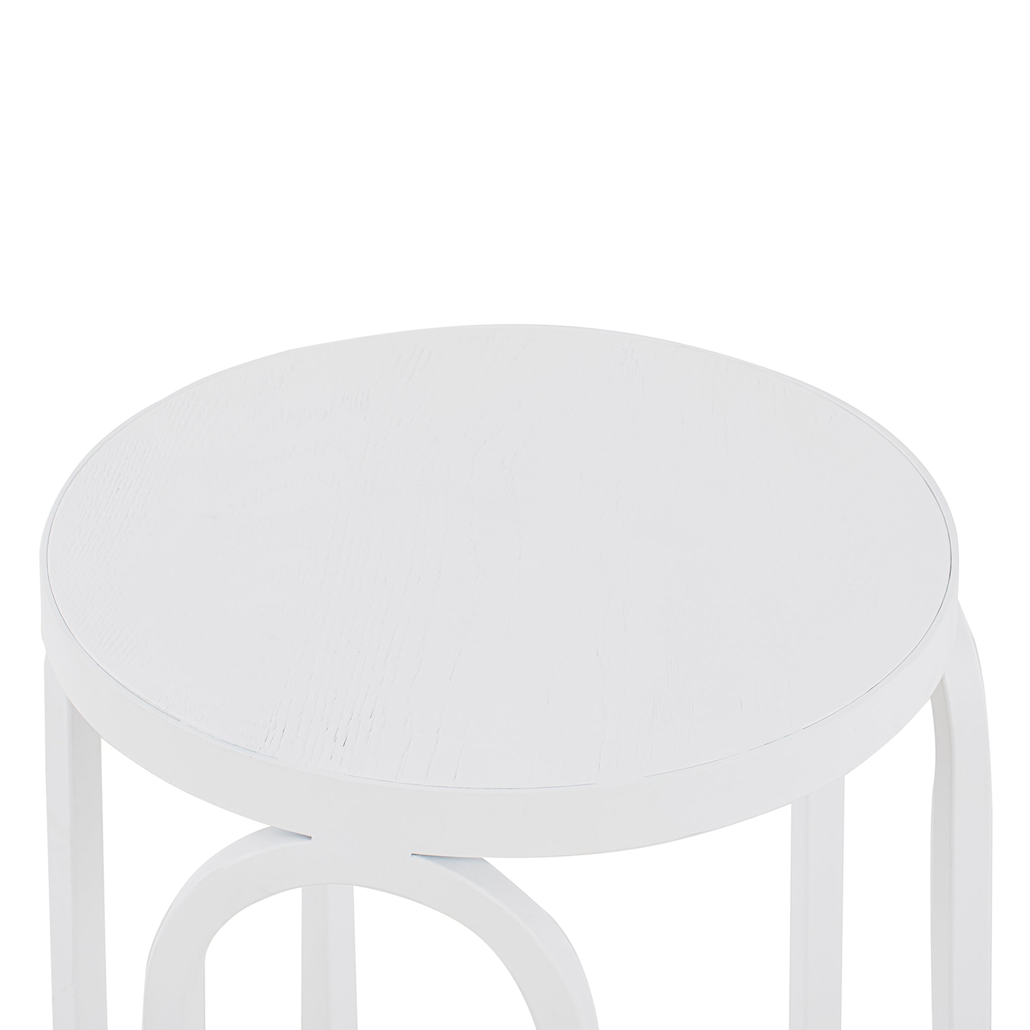 CST8957-NI Oak Side Table - Full White