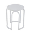CST8957-NI Oak Side Table - Full White