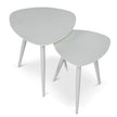 Set of 2 - CST8986-KD Side Table - White
