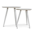 Set of 2 - CST8986-KD Side Table - White