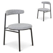 CDC8950-SD Fabric Dining Chair - Lava Grey (Set of 2)