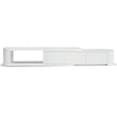 CTV10213-CN Extendable TV Entertainment Unit - Full White Oak