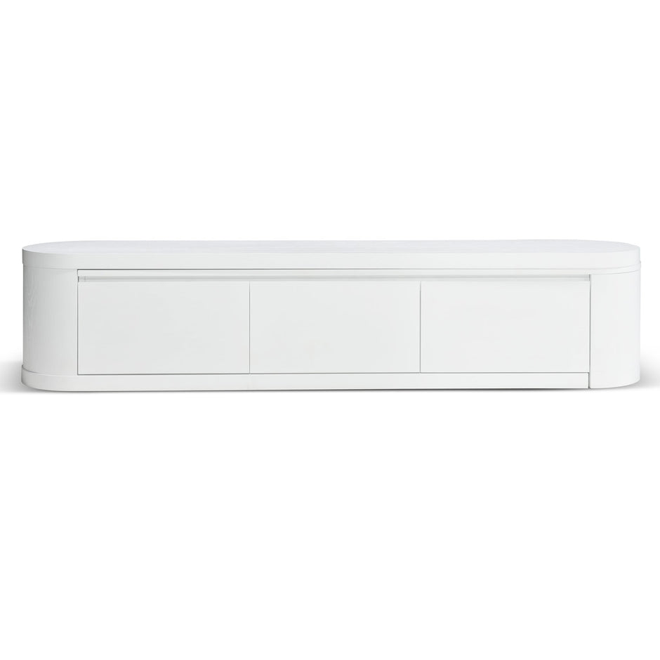 CTV10213-CN Extendable TV Entertainment Unit - Full White Oak
