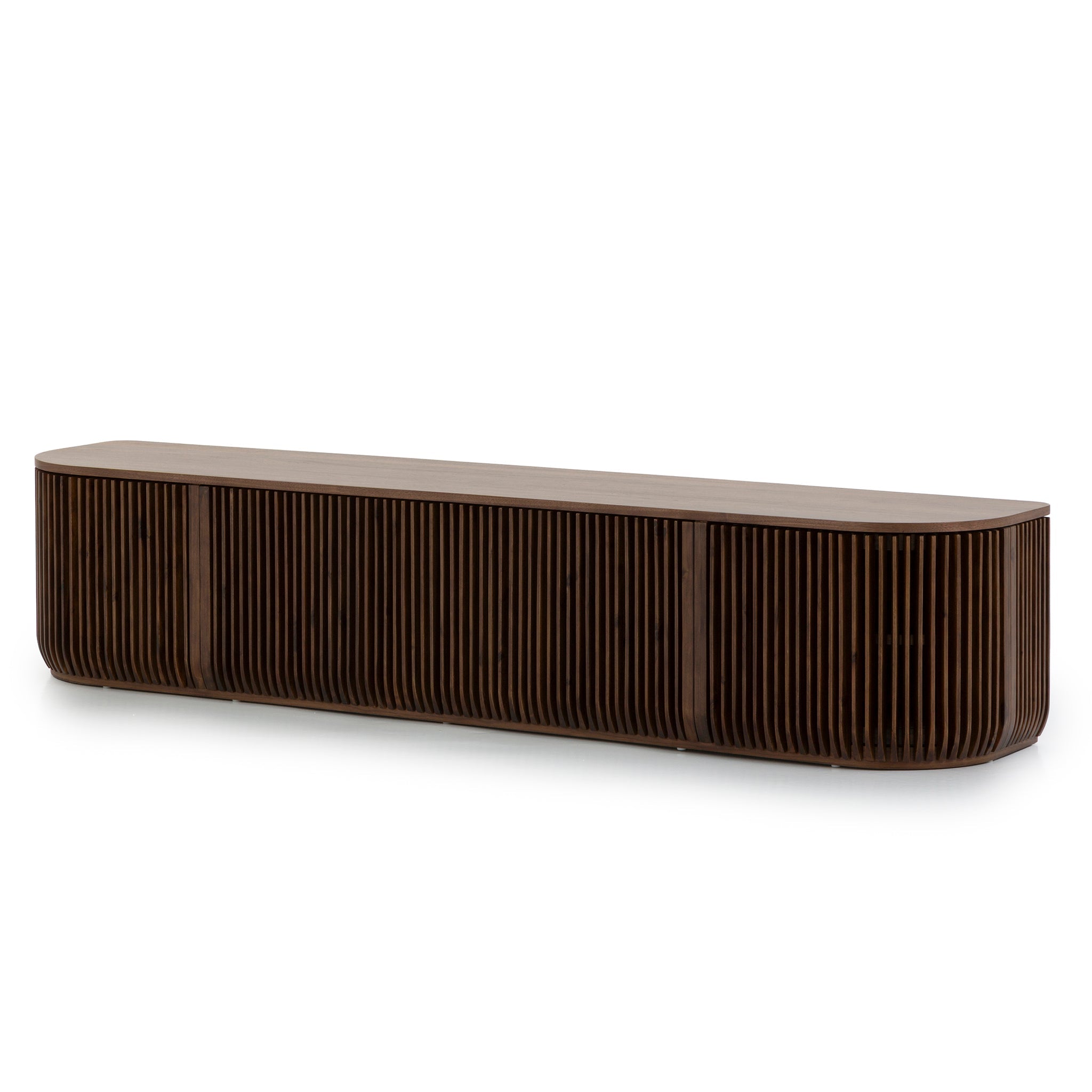 CTV10688-CU 2.15m TV Entertainment Unit - Walnut Stain