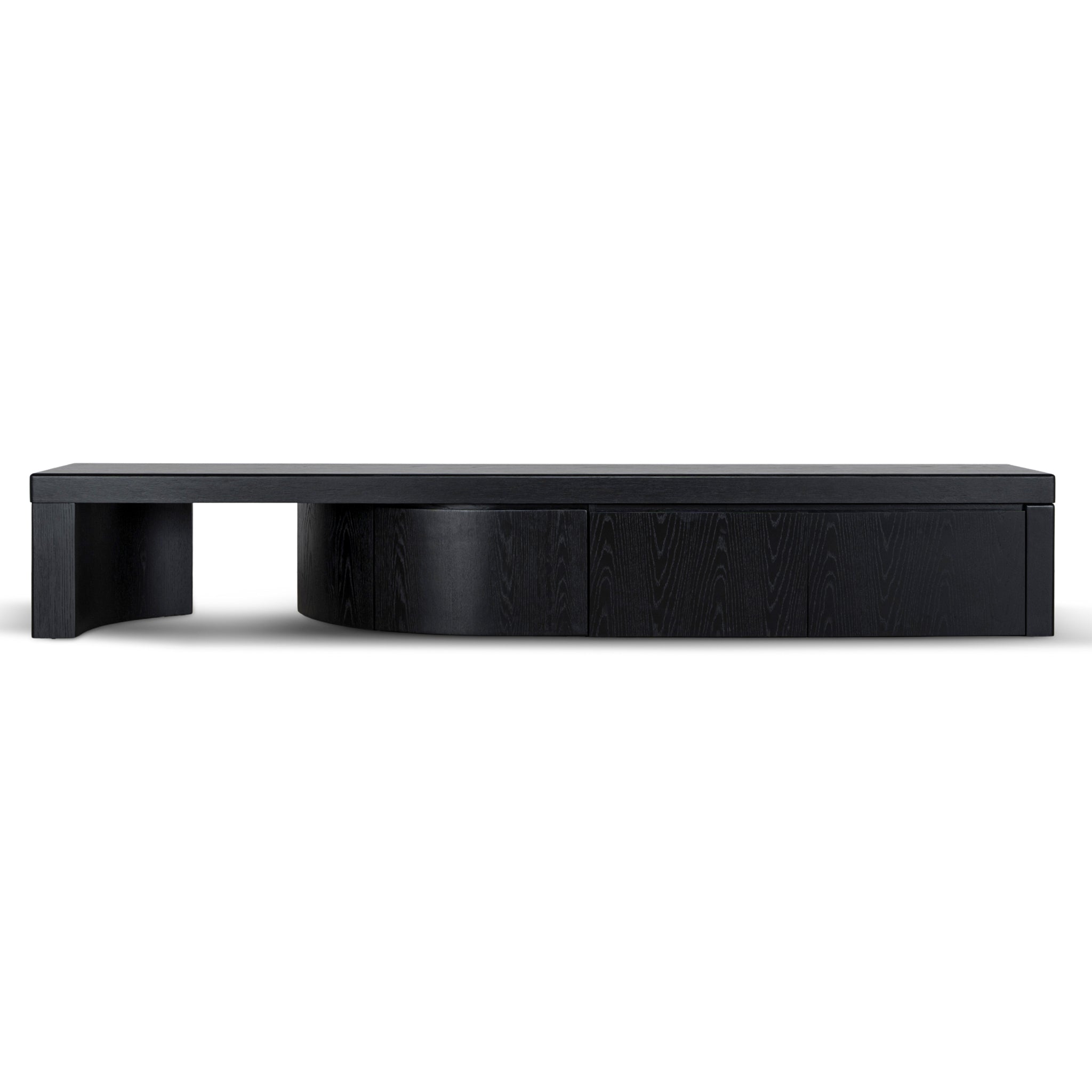 CTV10948-CN Extendable TV Entertainment Unit - Black Oak
