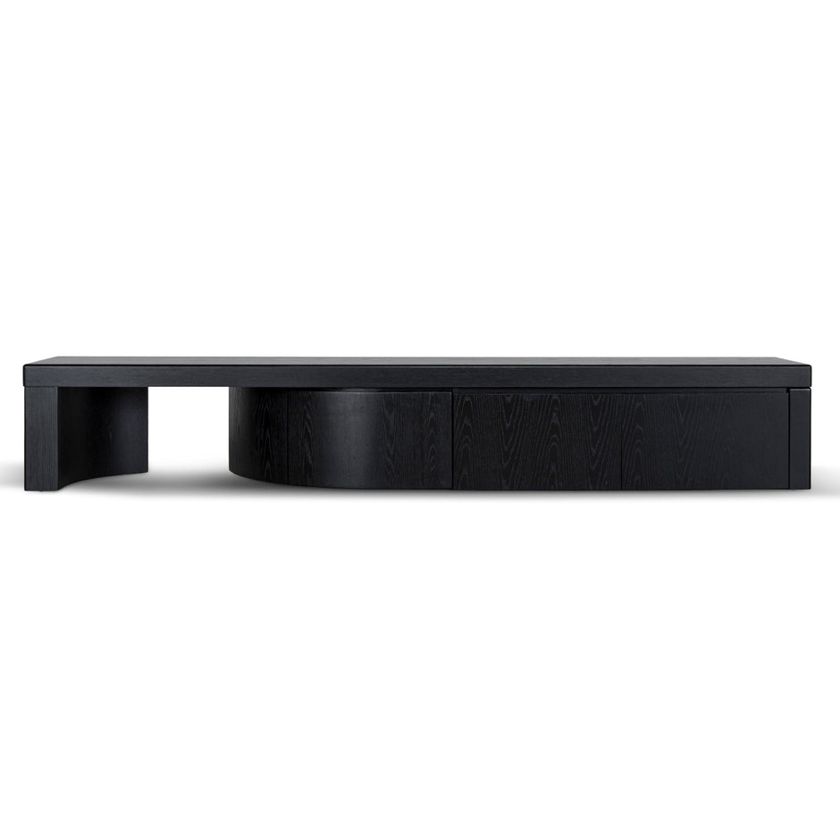 CTV10948-CN Extendable TV Entertainment Unit - Black Oak
