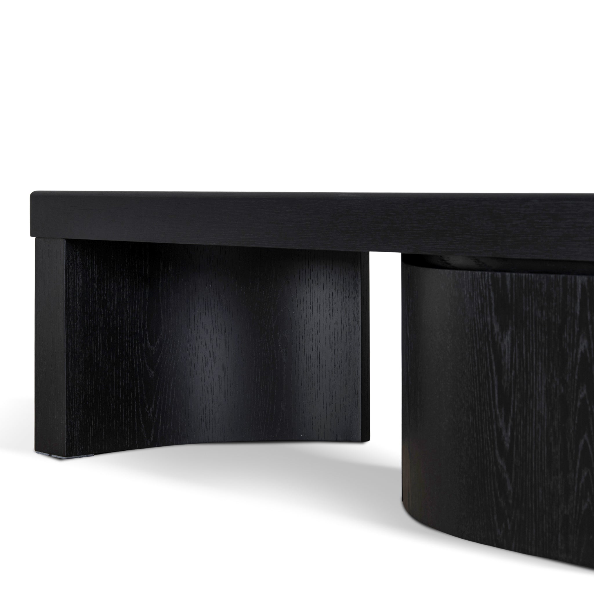 CTV10948-CN Extendable TV Entertainment Unit - Black Oak