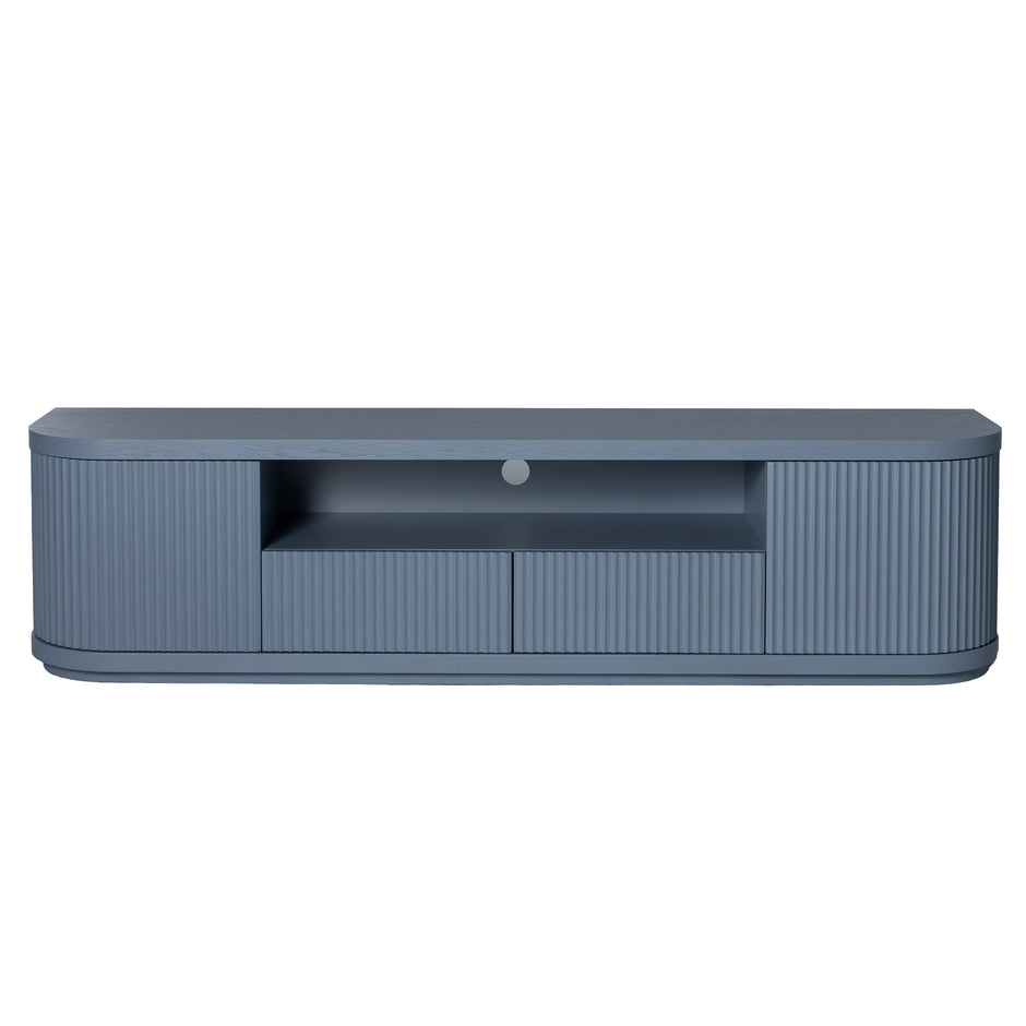 CTV12272-DW 2m Veneer Top Entertainment TV Unit - Light Blue