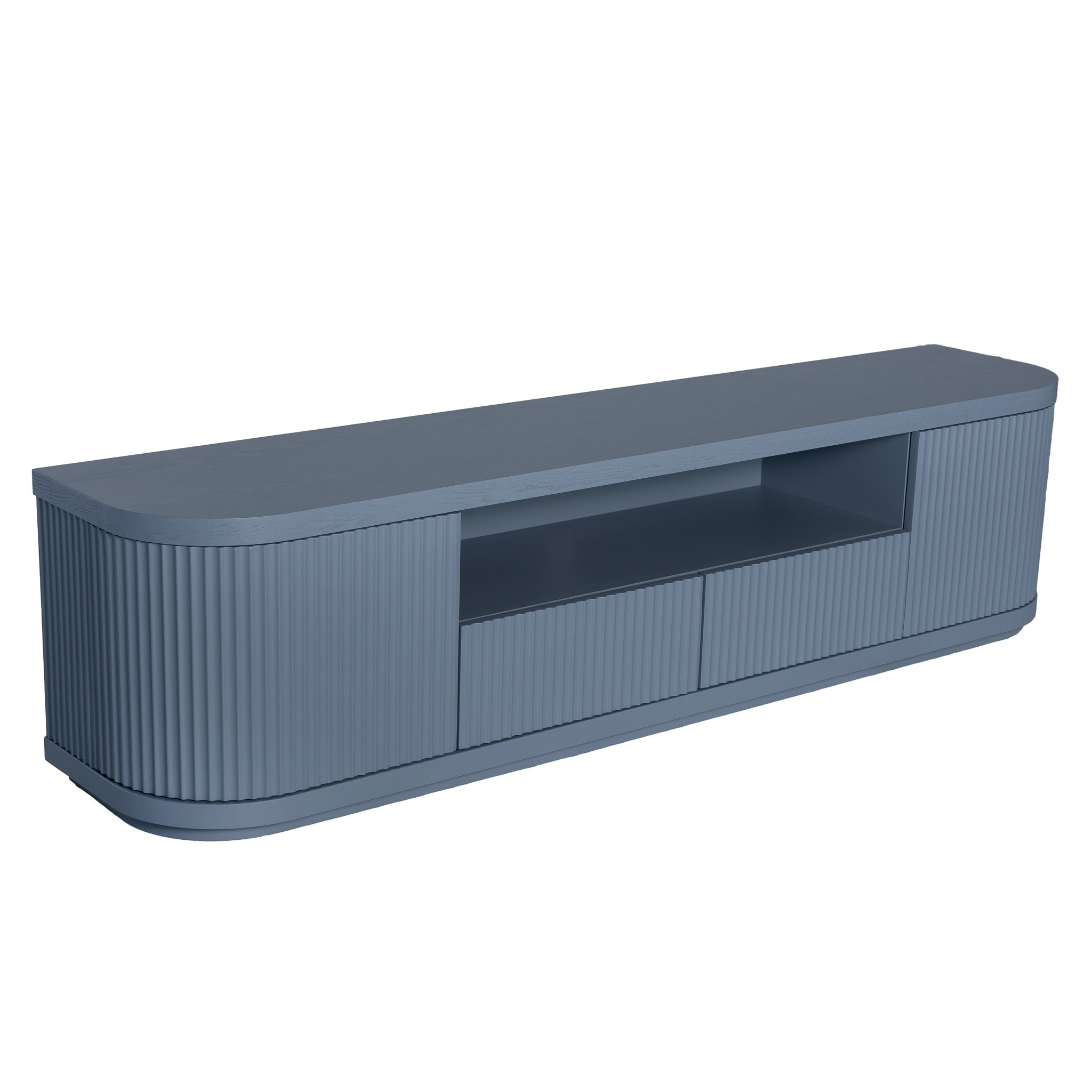 CTV12272-DW 2m Veneer Top Entertainment TV Unit - Light Blue