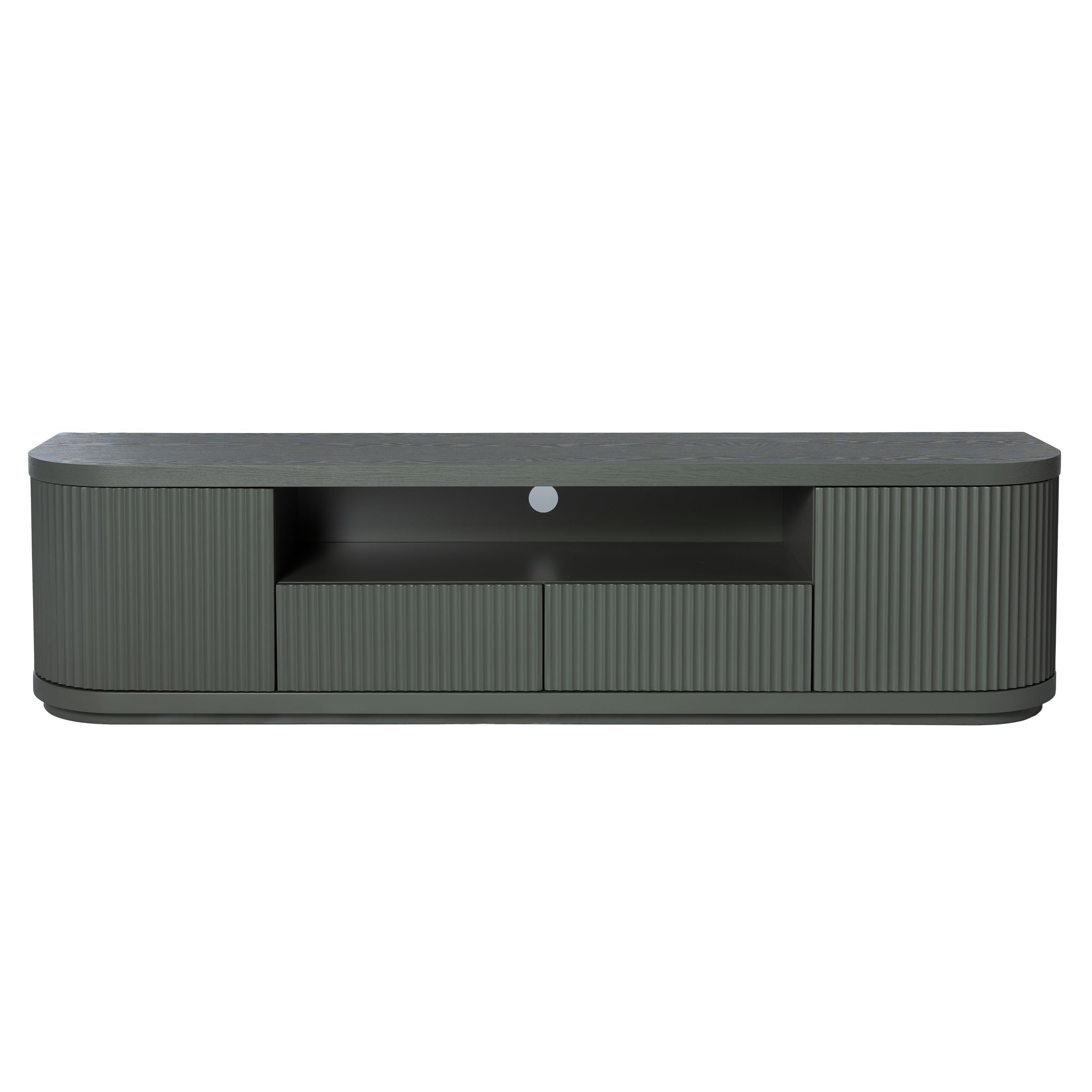 CTV12273-DW 2m Veneer Top Entertainment TV Unit - Sage Green