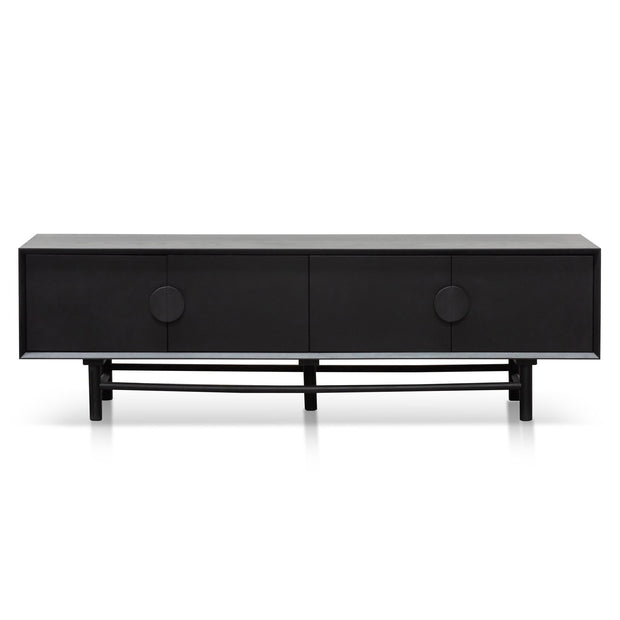 CTV6619-OW 1.8m Wooden TV Entertainment Unit - Black