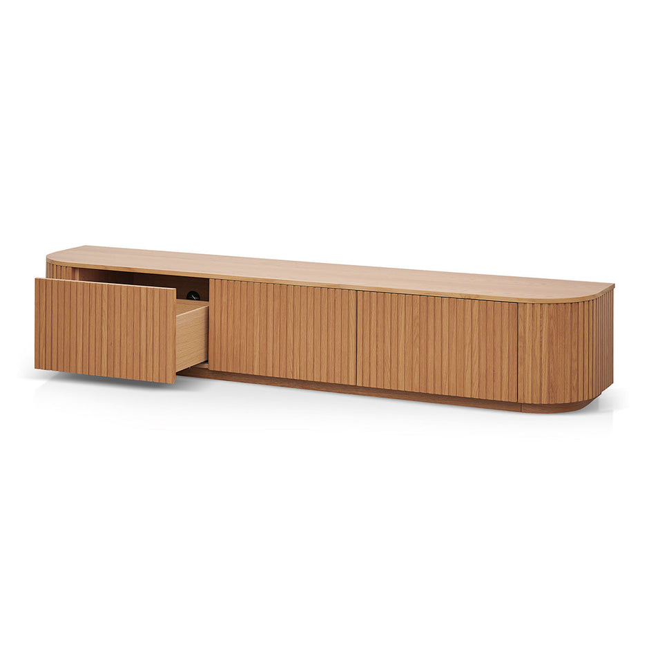 CTV8308-CN 2.4m TV Entertainment Unit - Natural Oak